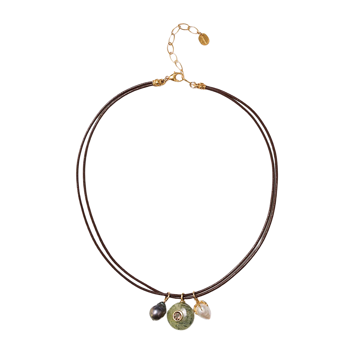 Seed Cord Necklace - Prehnite