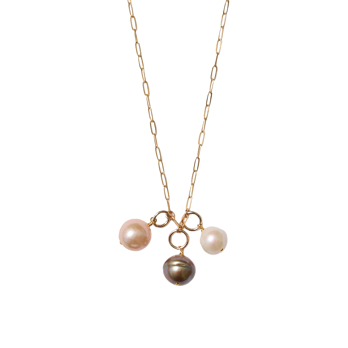 Ombre Pearl Necklace - Pearl