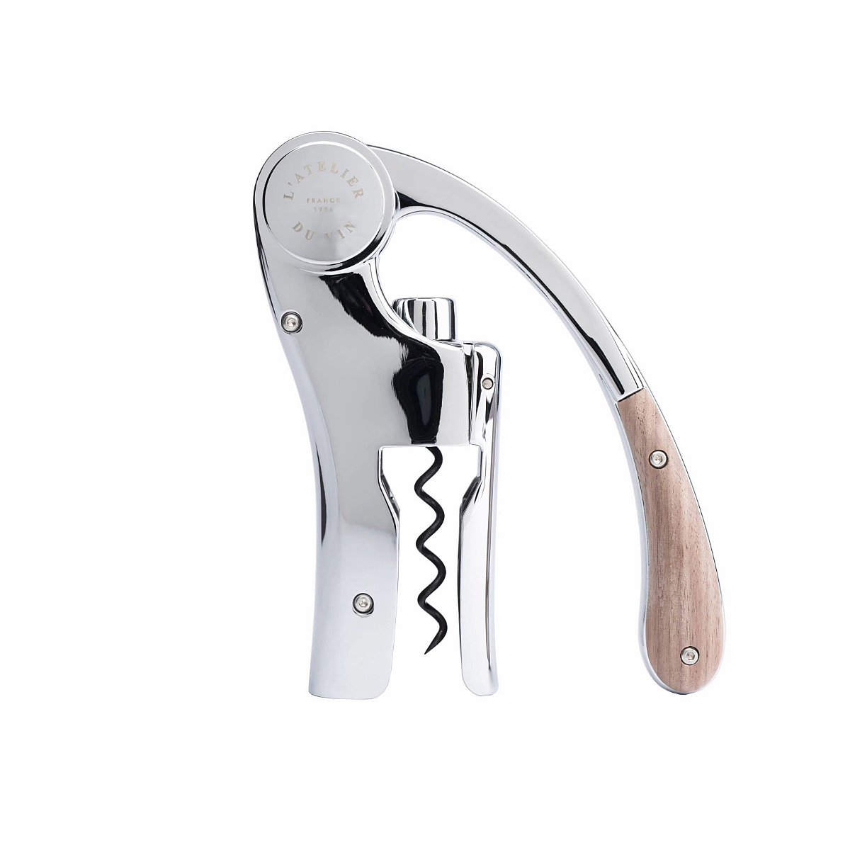 Oeno Motion Wood & Chrome Lever Wine Opener
