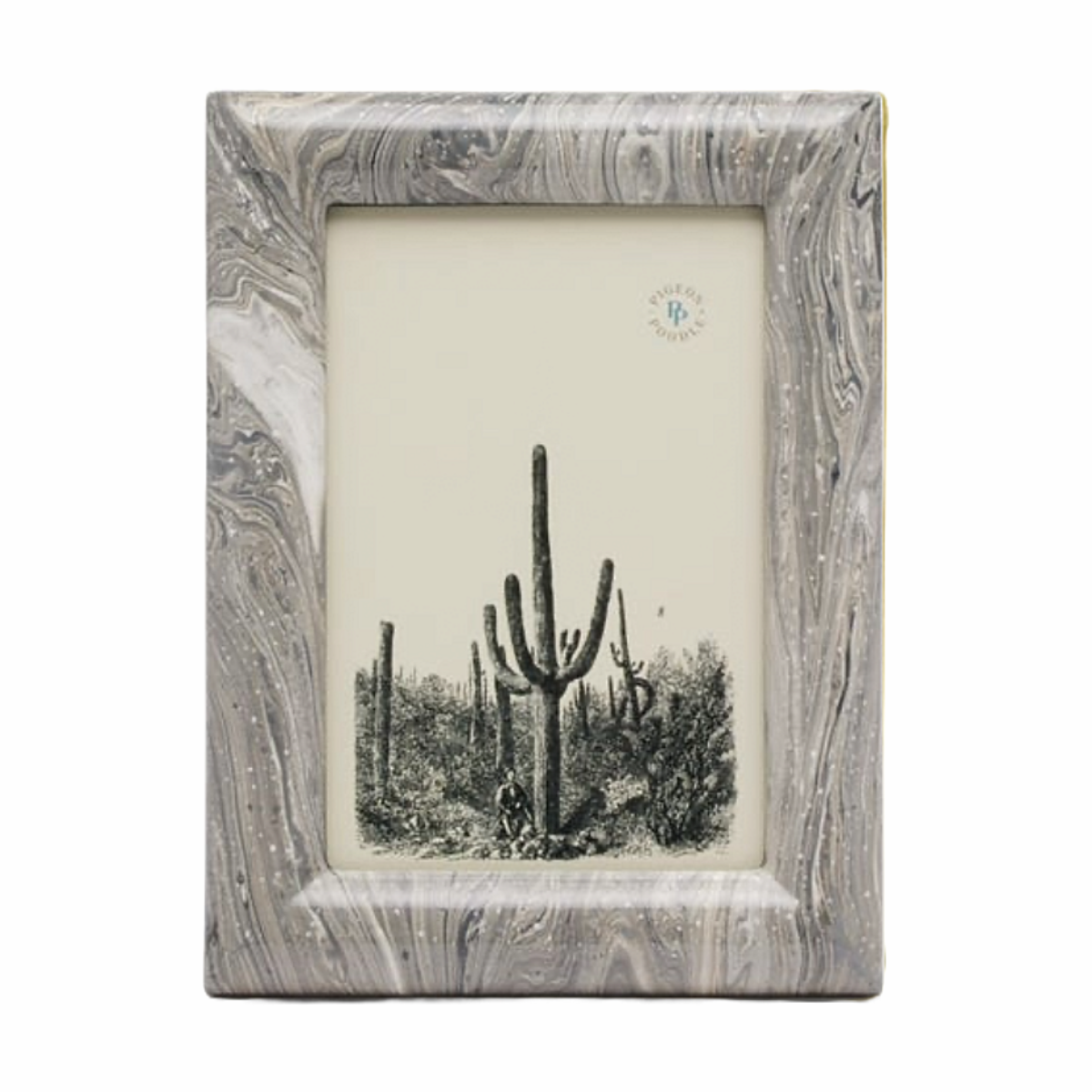 Ashland Lacquered Resin Frame - Grey Swirled