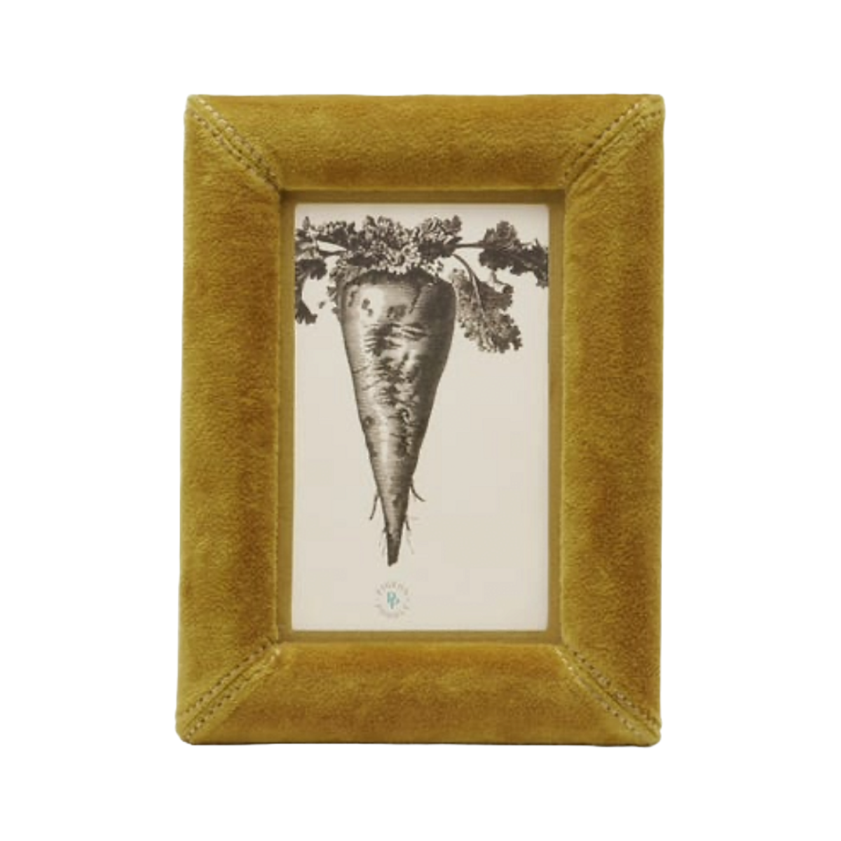 Juneau Velvet Frame - Ocher