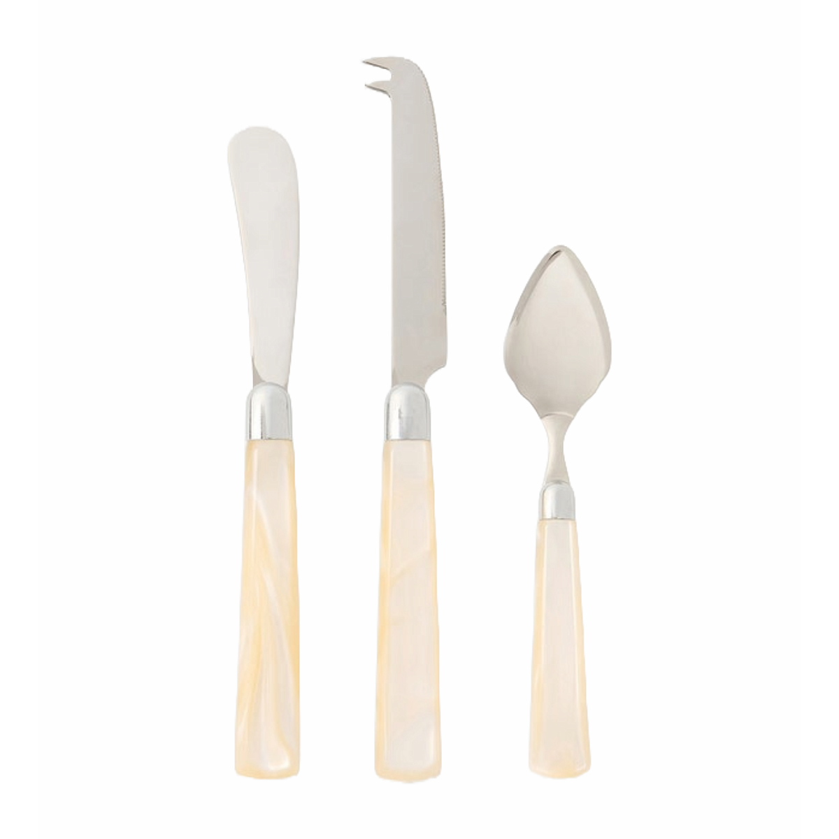 Colson 3 Piece Cheese Knife Set - Ivory