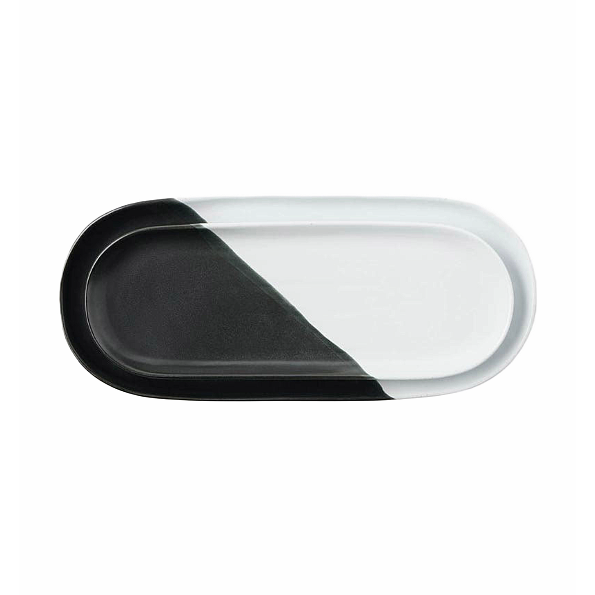 Landen Serving Platter Set/2 - Black & White