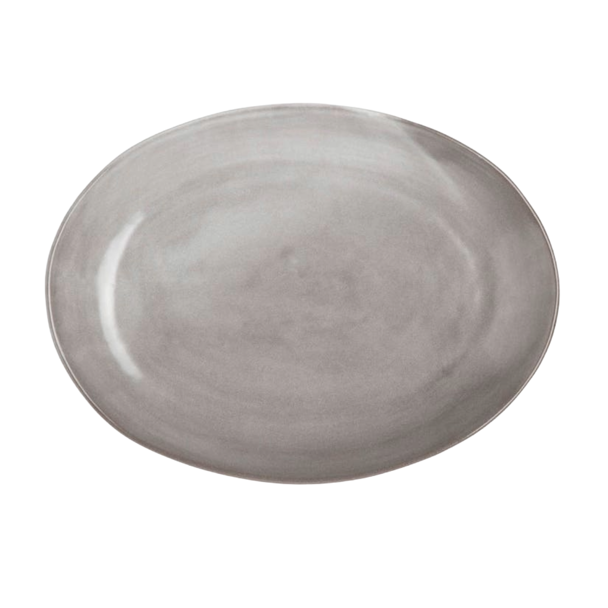 Marcus Oval Serving Platters - Cement
