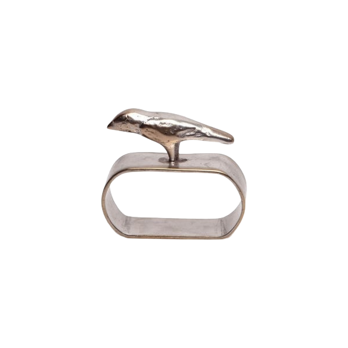 Hailey Bird Napkin Ring - Antiqued Pewter