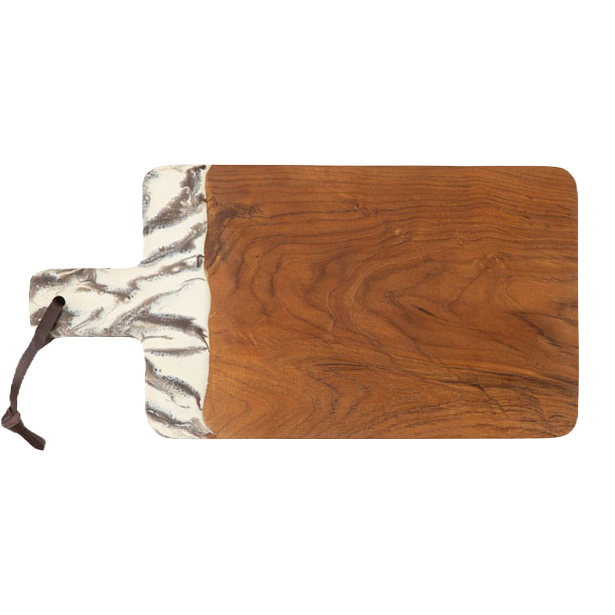 Austin Teak Serving Board - Brown
