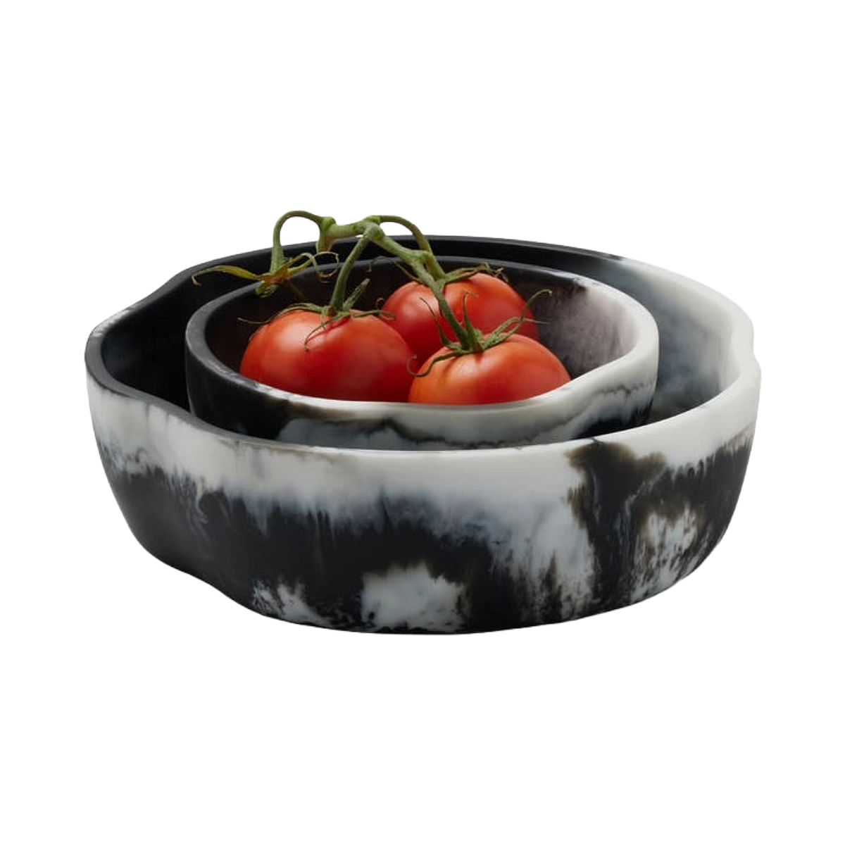 Beatrix Resin Serving Bowls Set/2 - Black