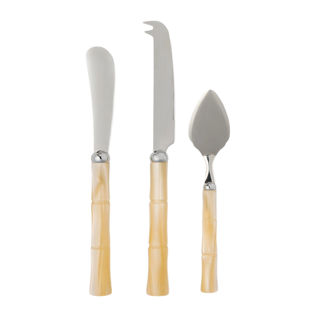 Lulu 3 Piece Cheese Knife Set - Ivory