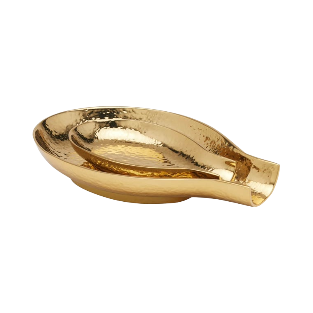Xena Spoon Rest Set of 2 - Shiny Gold