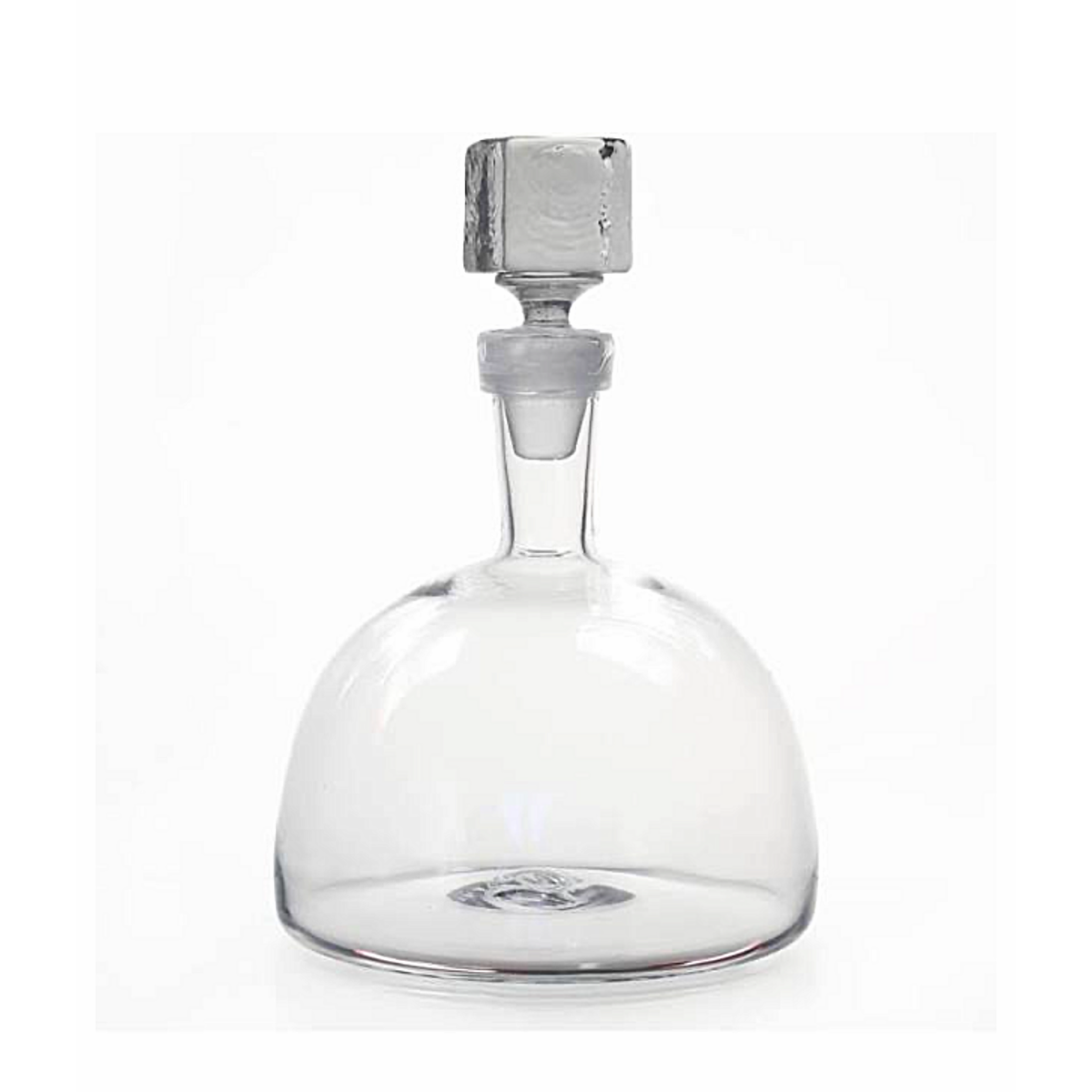 Cube Glass Low Decanter