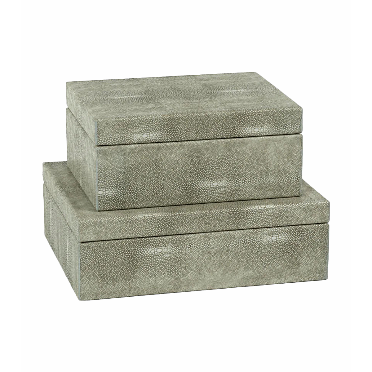 Moorea Shagreen Leather Box