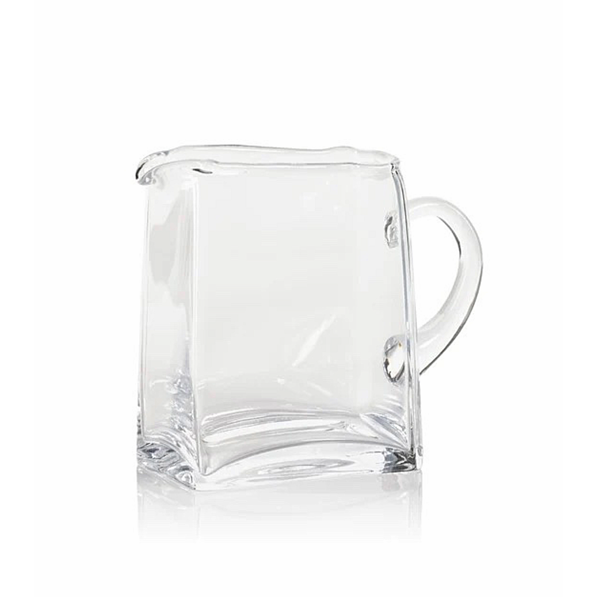 Beaufort Blown Glass Scissor Cut Pitcher