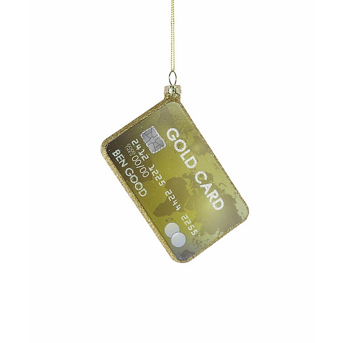 Gold Card Ornament