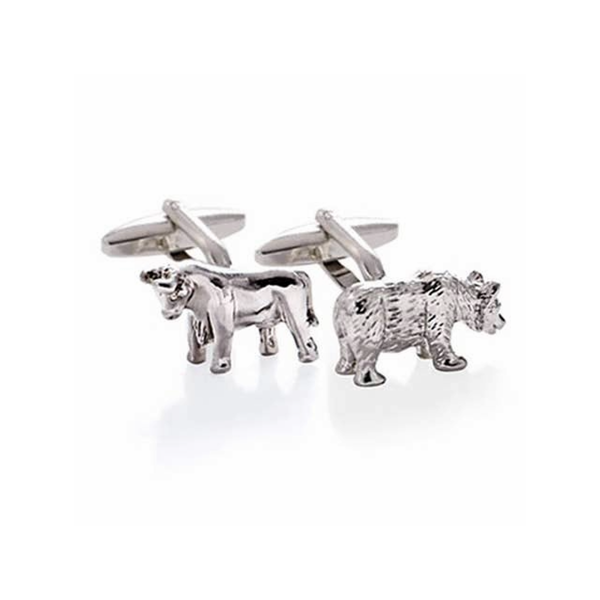 Bull and Bear Cufflinks