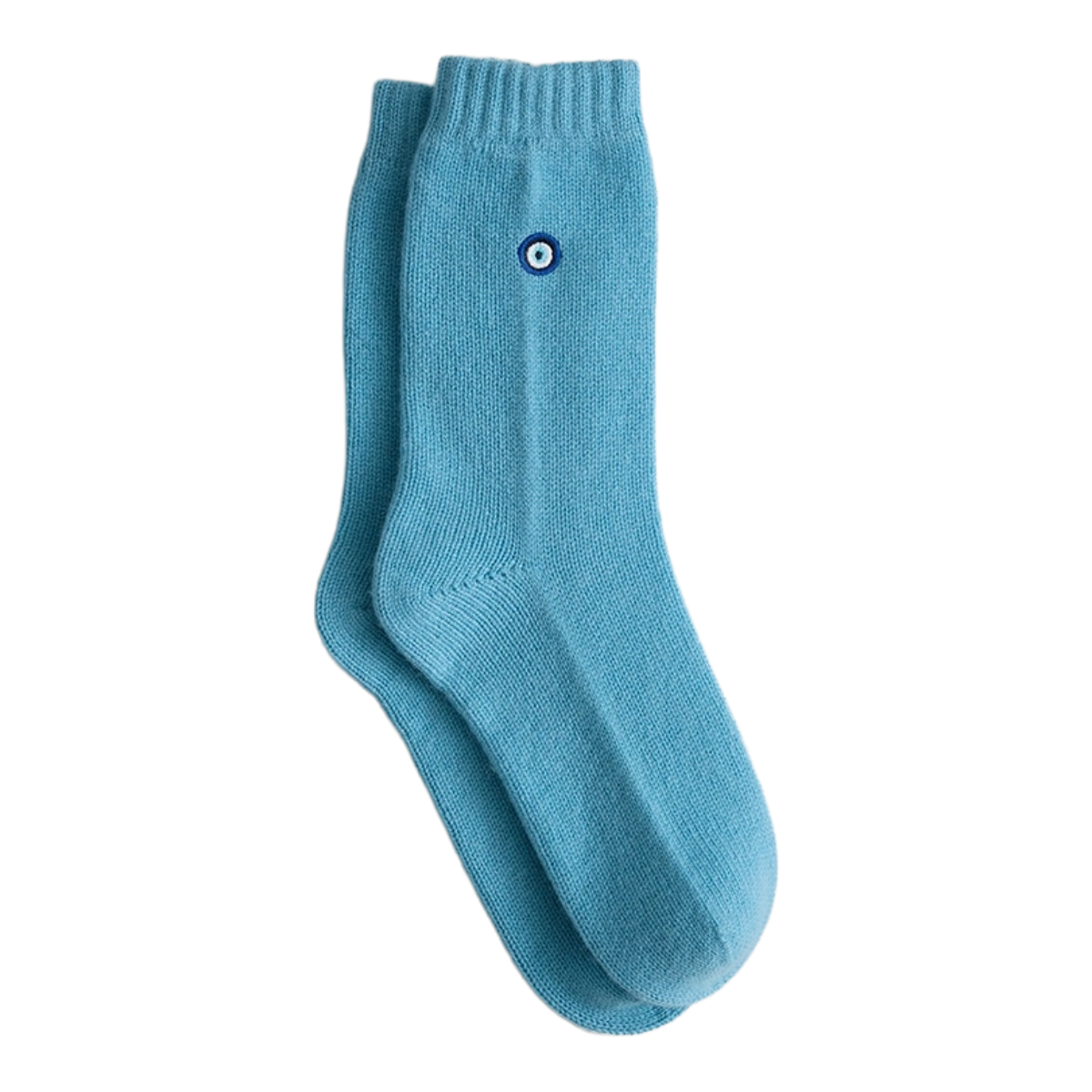 Cashmere Sleeping Socks - Hydrangea Evil Eye