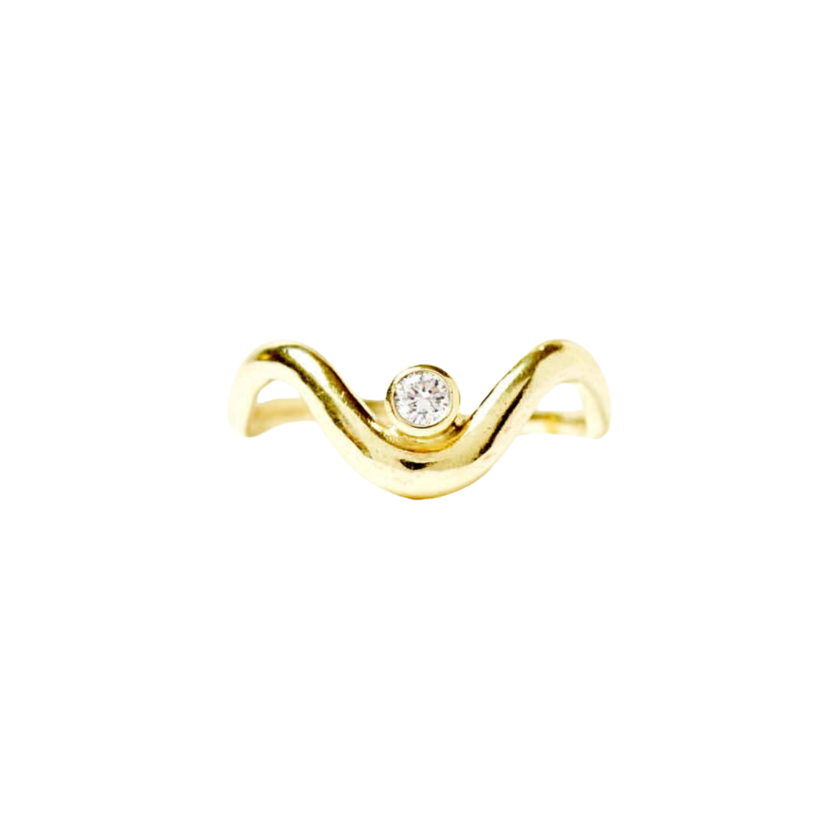 Diamond Canyon Ring Gold