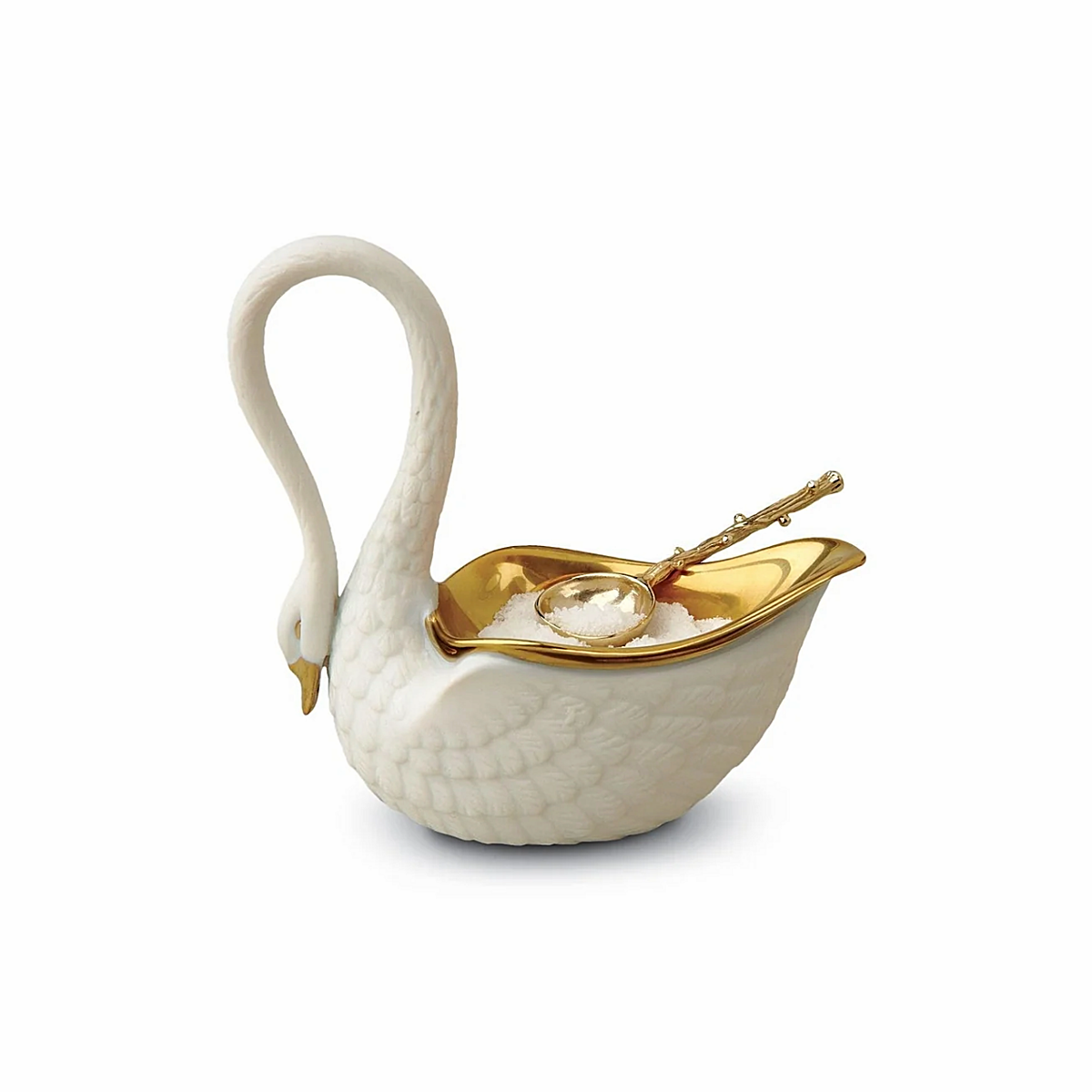 Swan Salt Cellar - White