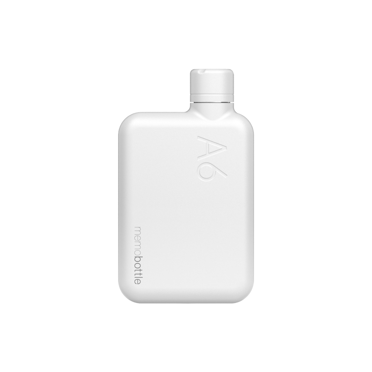 A6 Memobottle - White Stainless Steel