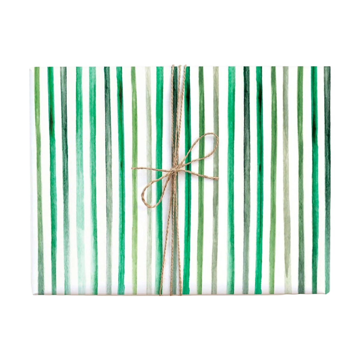 Green Stripes Gift Wrap Roll