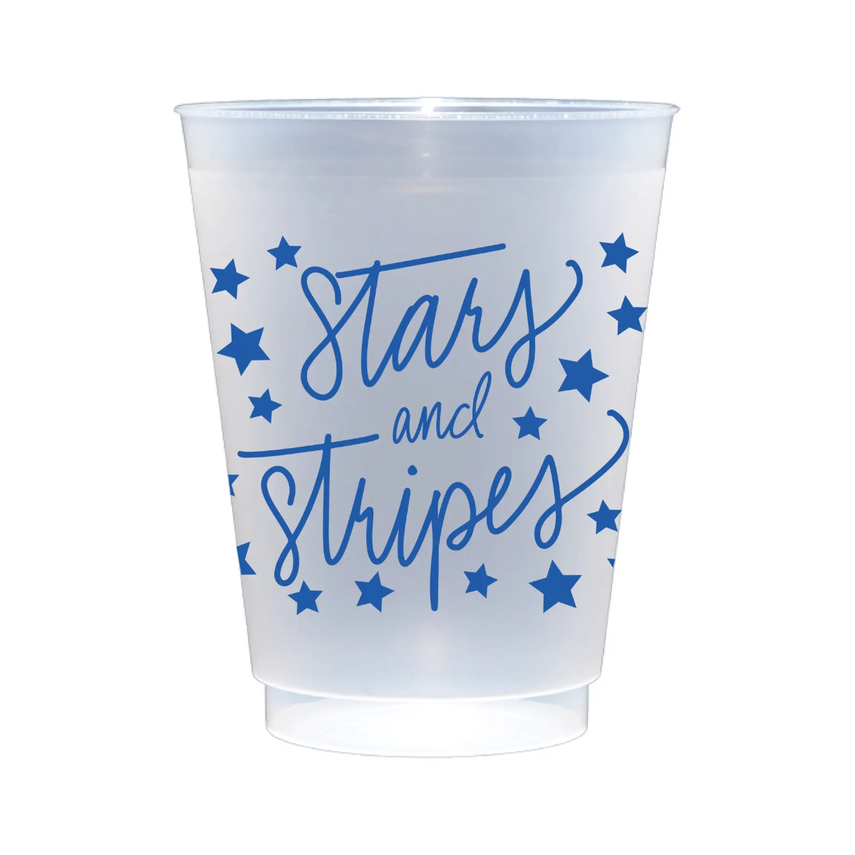 Stars & Stripes Frosted Acrylic Cups