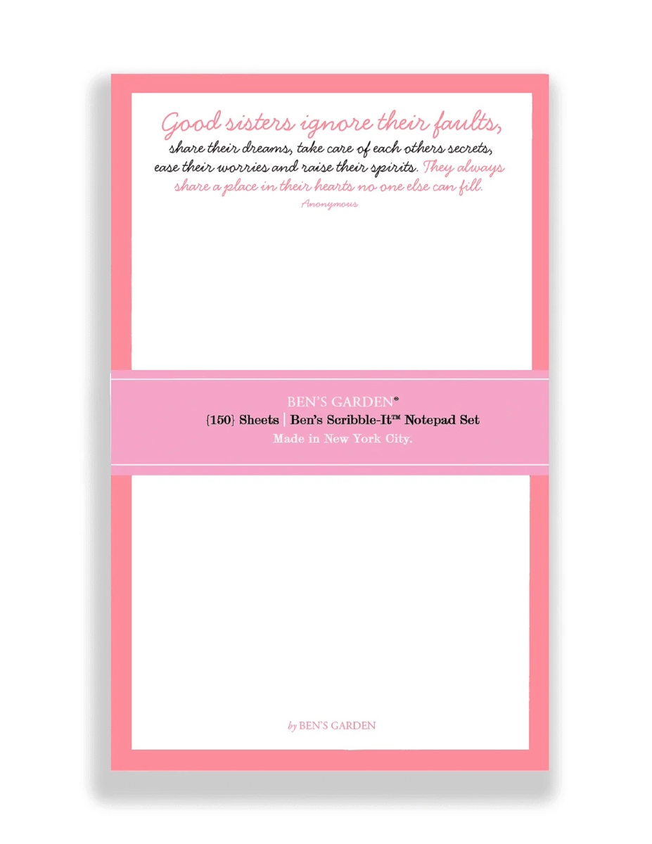 Good Sisters Share Their Dreams Scribble Notepad