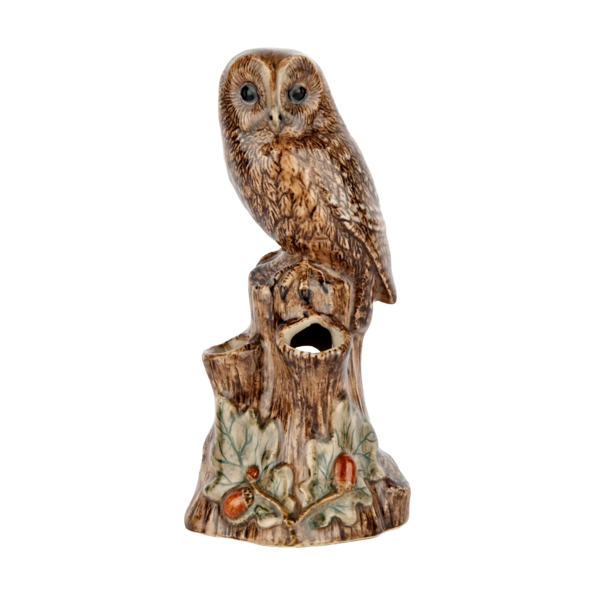 Tawny Owl Bud Vase