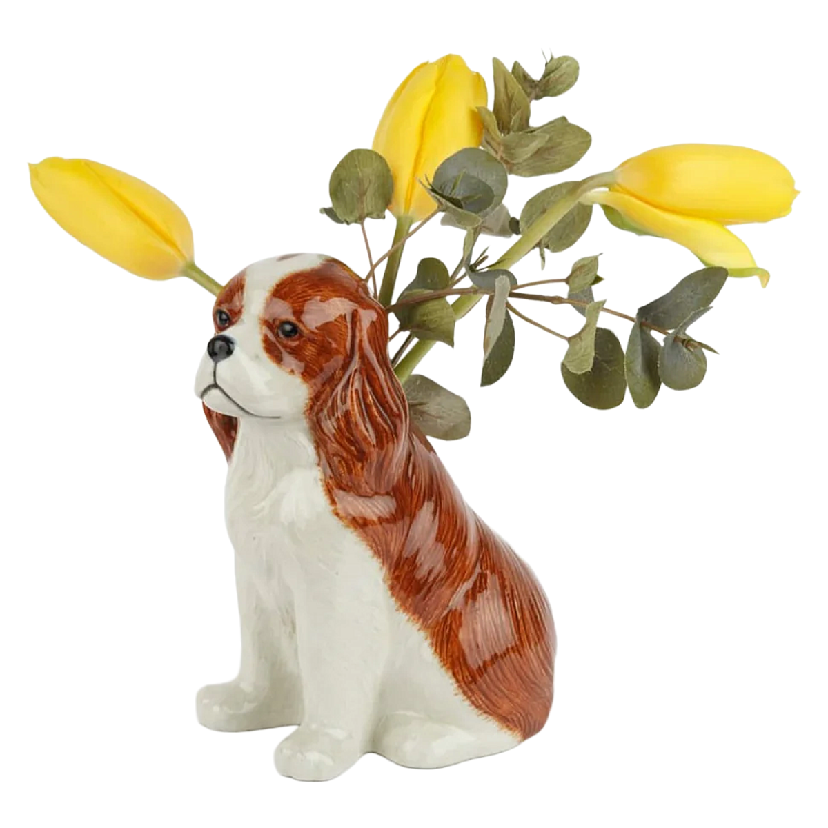 Cavalier King Charles Spaniel Flower Vase