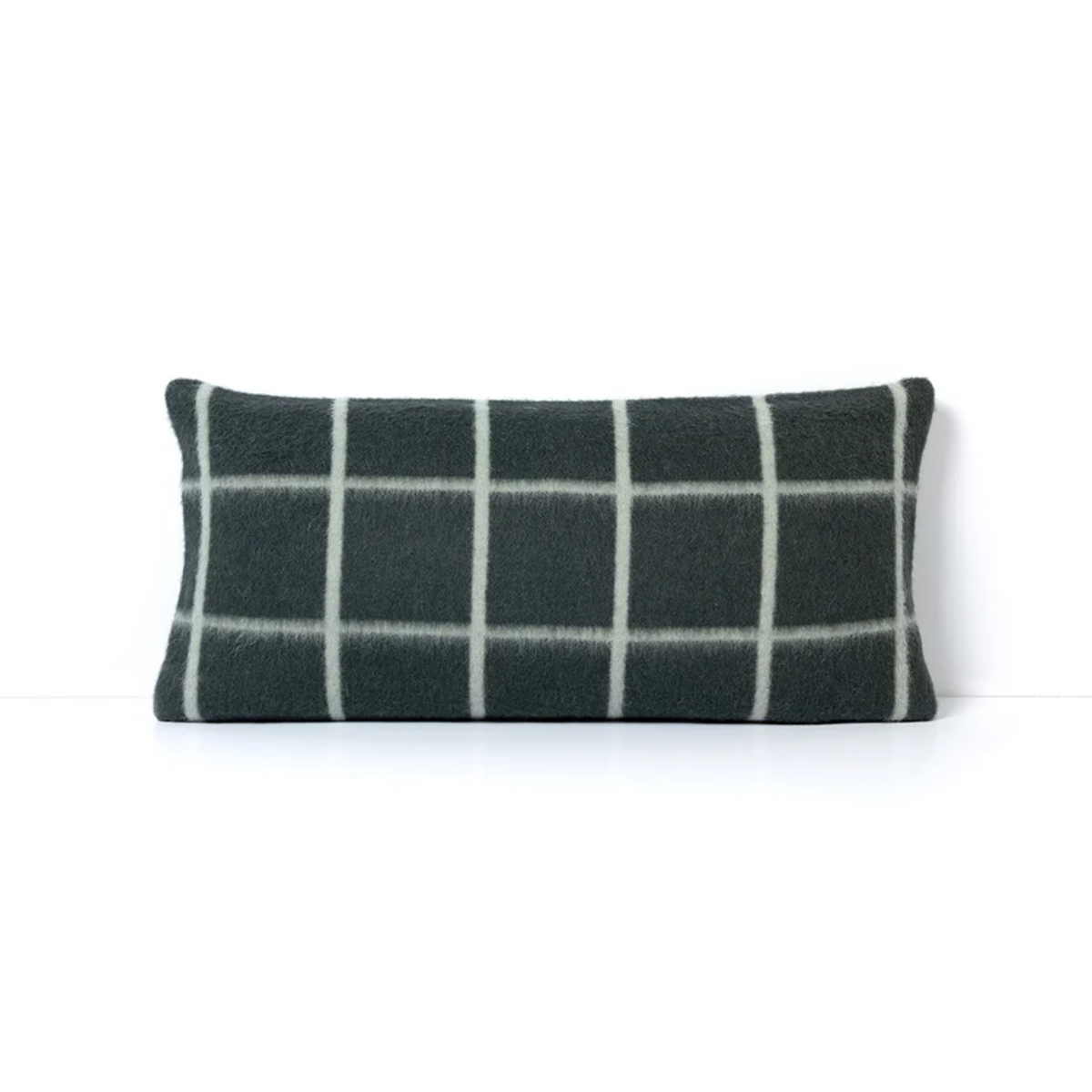 Umi Heirloom Lumbar Pillow - Darkest Spruce/Onsen Grid
