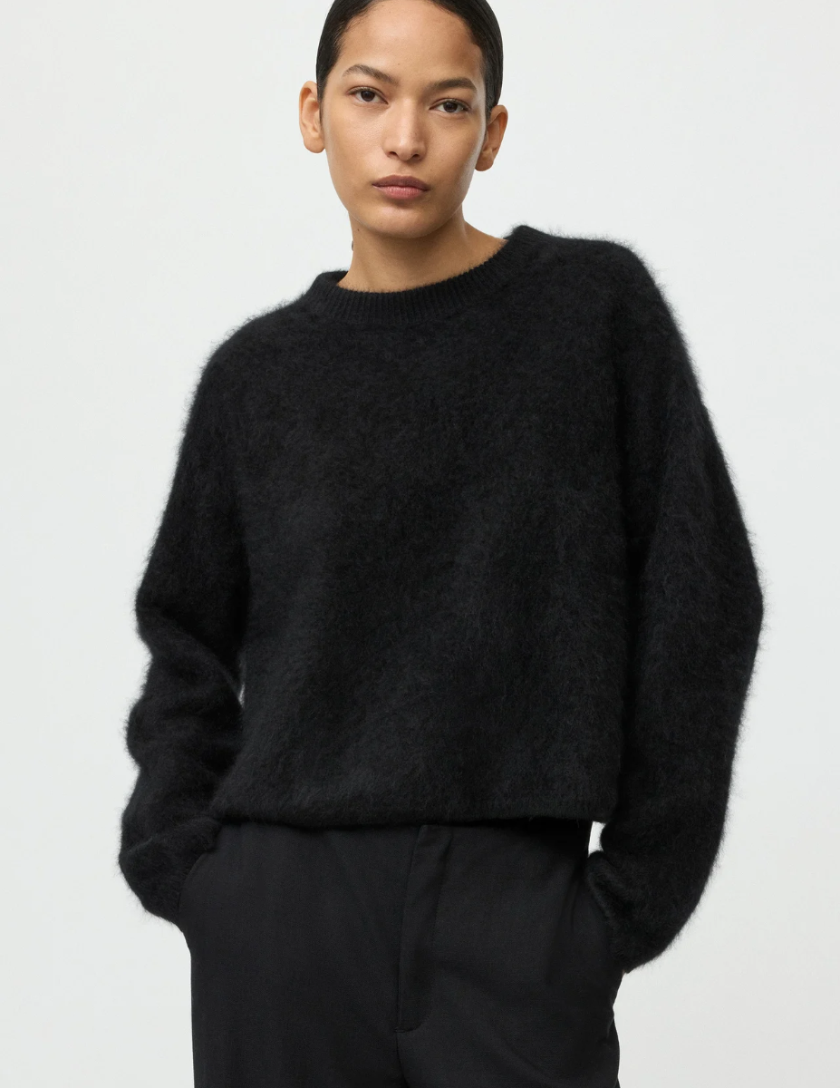 Brushed Crewneck - Black