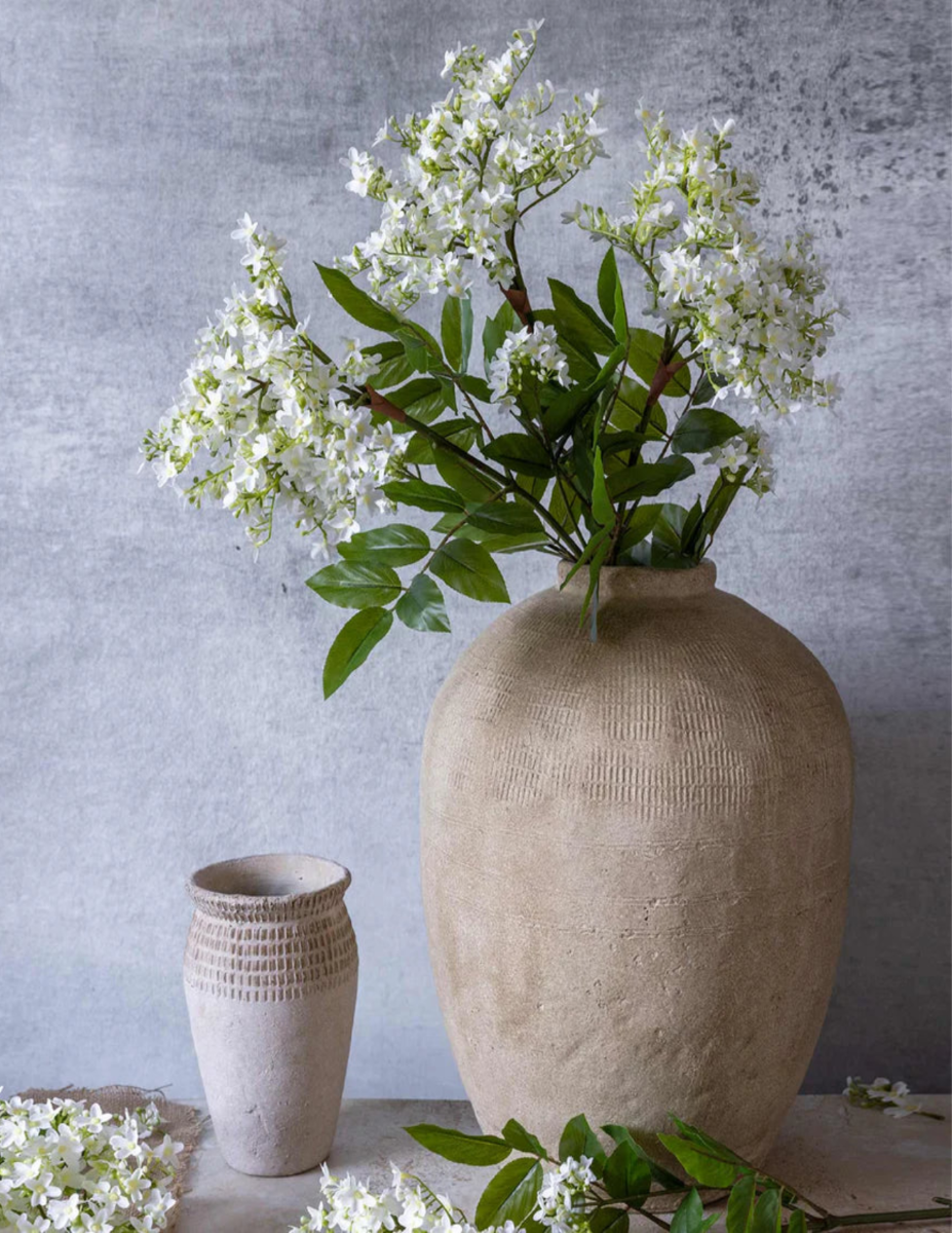 Artificial Lilac Stem - White