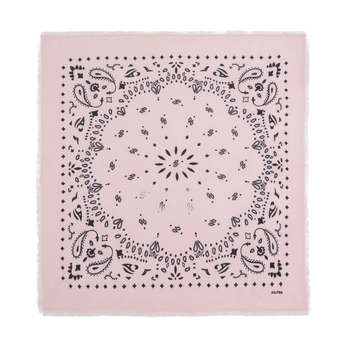 Hachiko Cashmere Bandana Scarf - Milan Blush