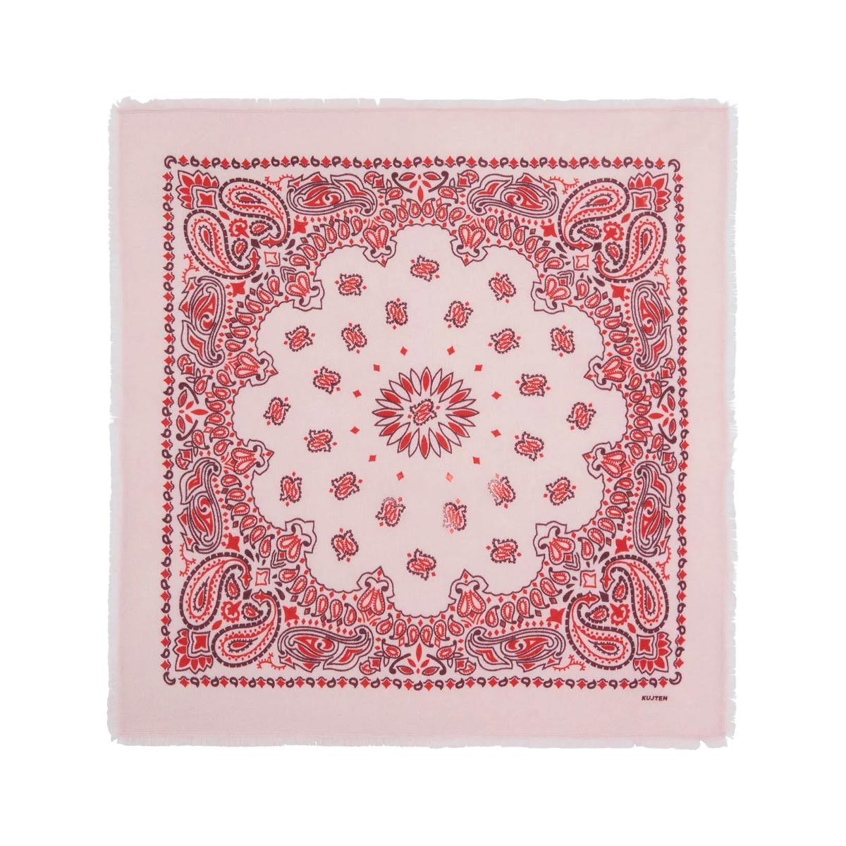 Hachiko Bico Cashmere Bandana Scarf - Milano Red