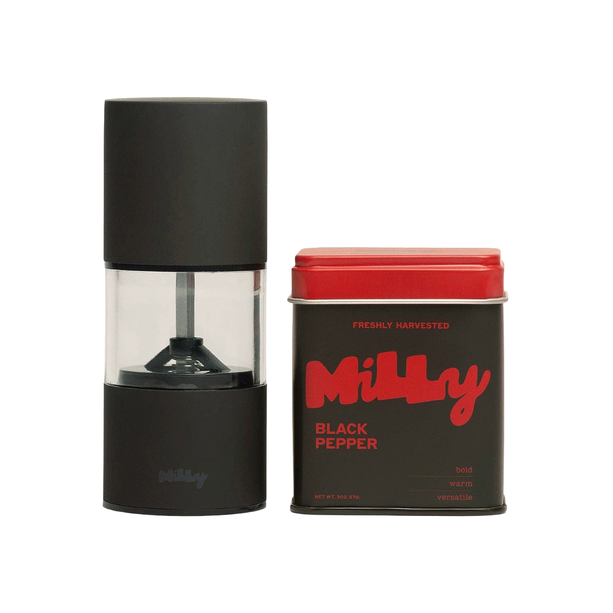 Fresh Pepper & Ceramic Mill Starter Set - Black