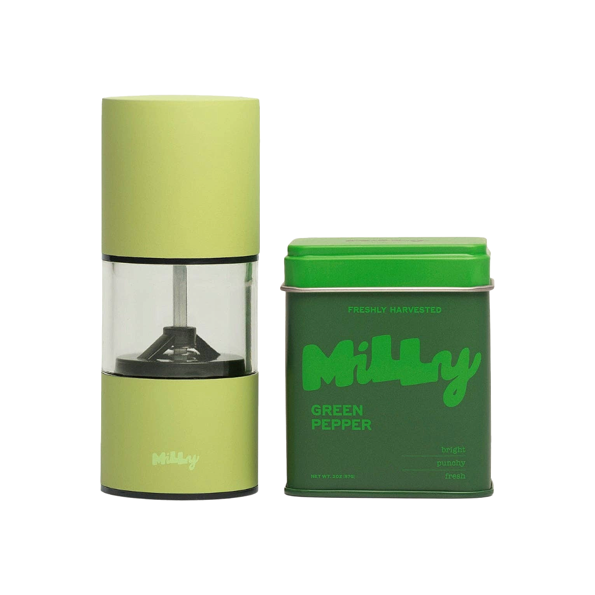 Fresh Pepper & Ceramic Mill Starter Set - Green