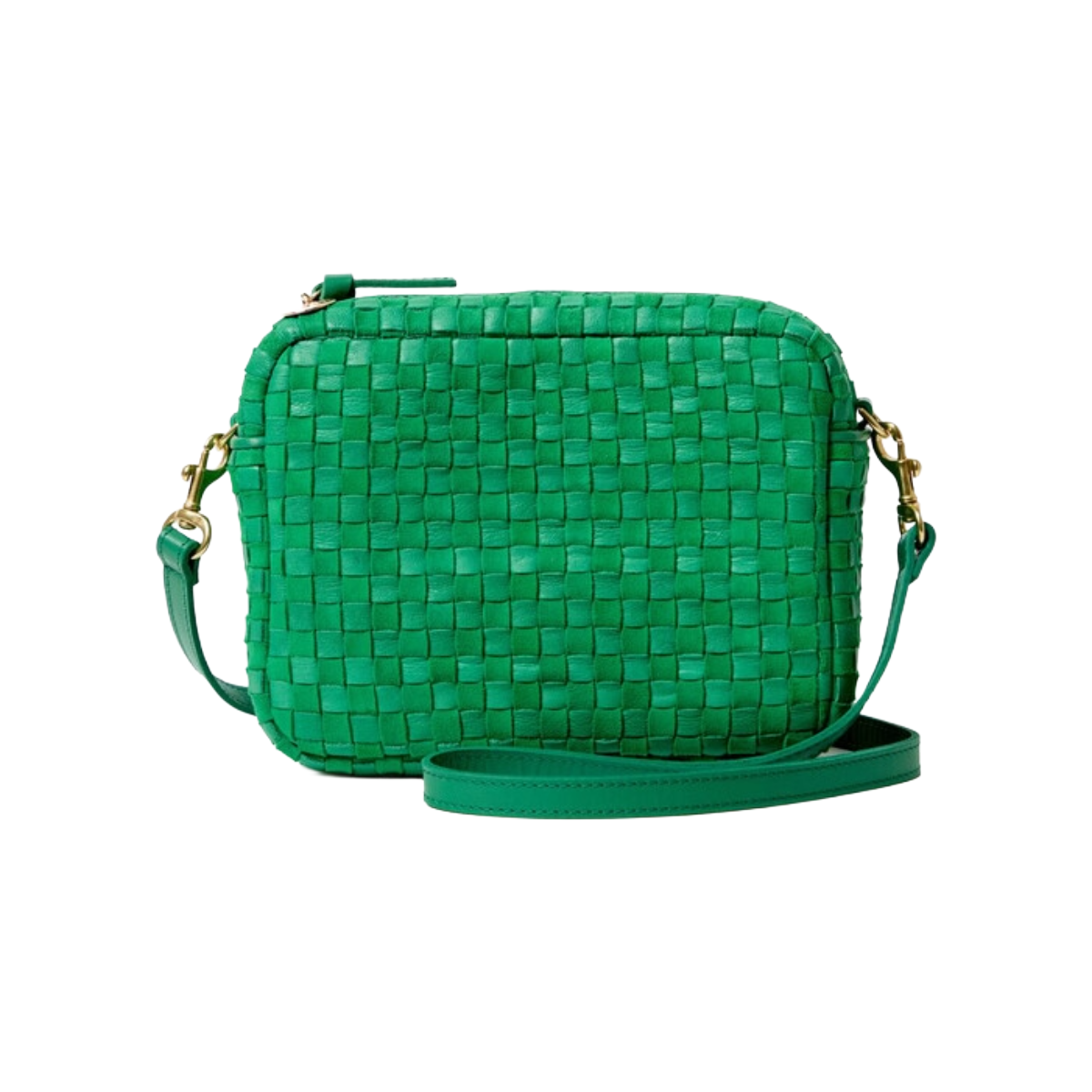 Midi Sac - Leather & Suede Woven Checker
