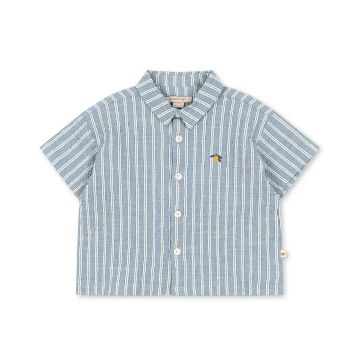 Elliot Short Sleeve Shirt - Trio Blue Stripe