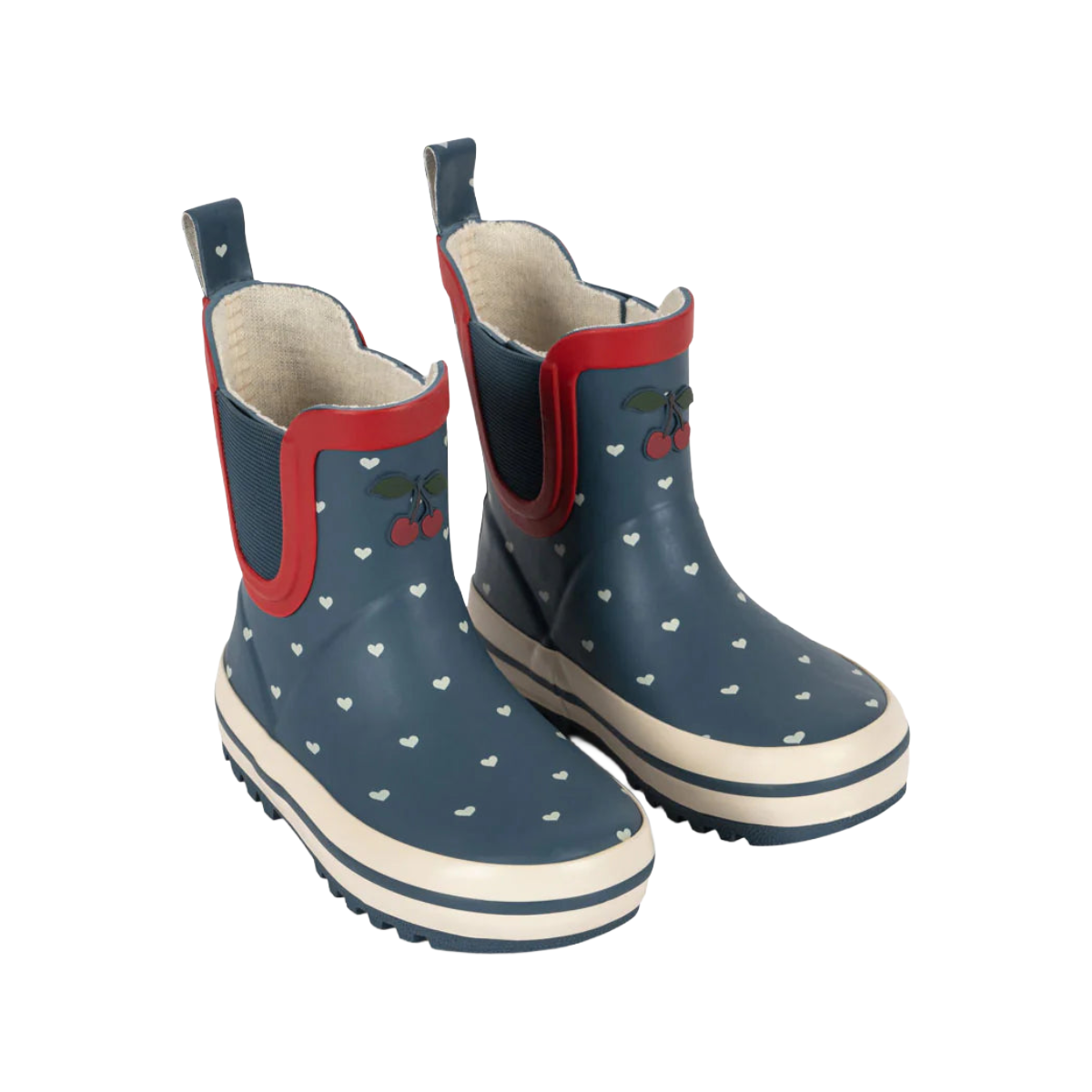 Roi Printed Rain Boot - Heart Blues
