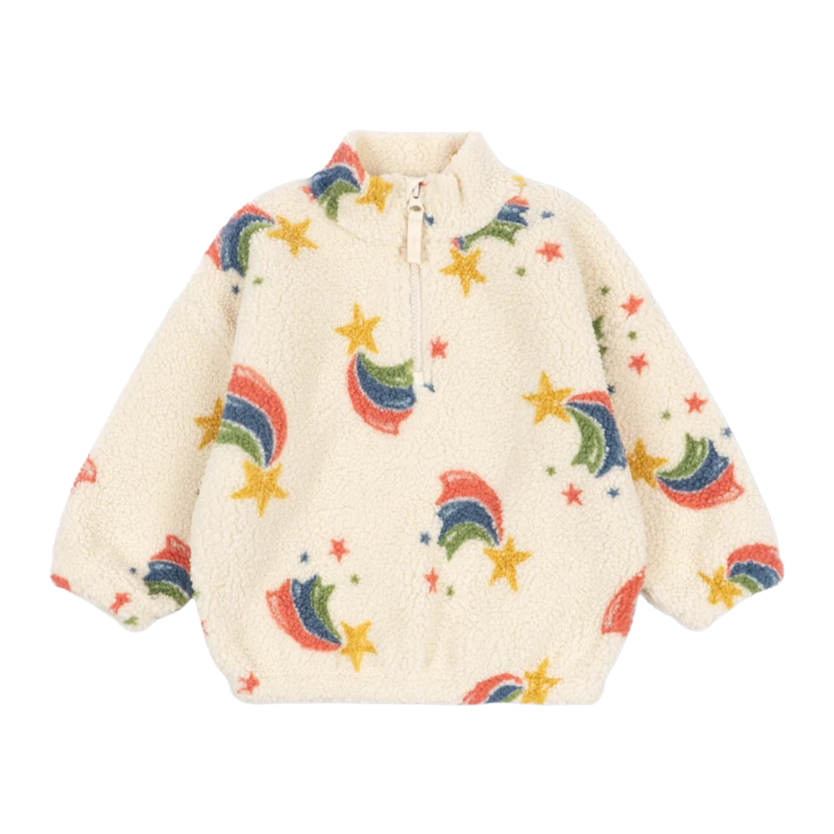 Jody Teddy Half Zip - Rainbow Star