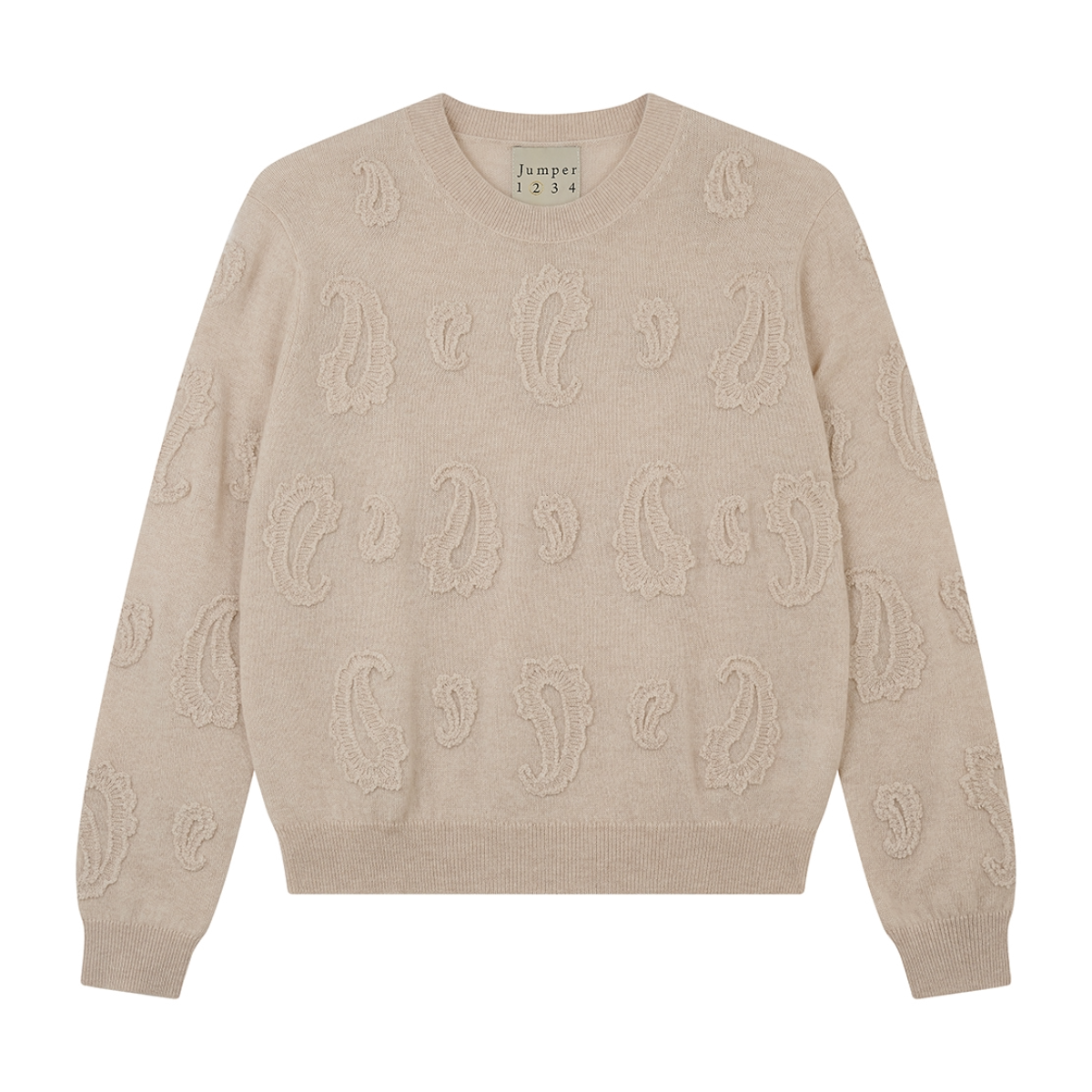 3D Paisley Crew - Brazilian Sand