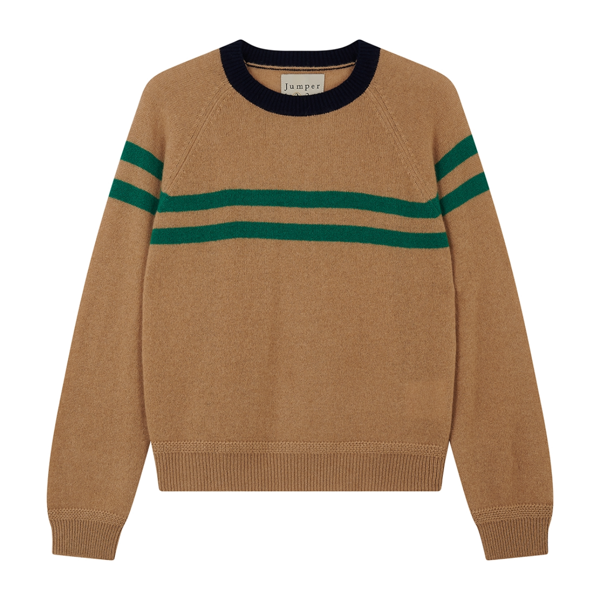 Chest Stripe Crew - Sandstone/Olive