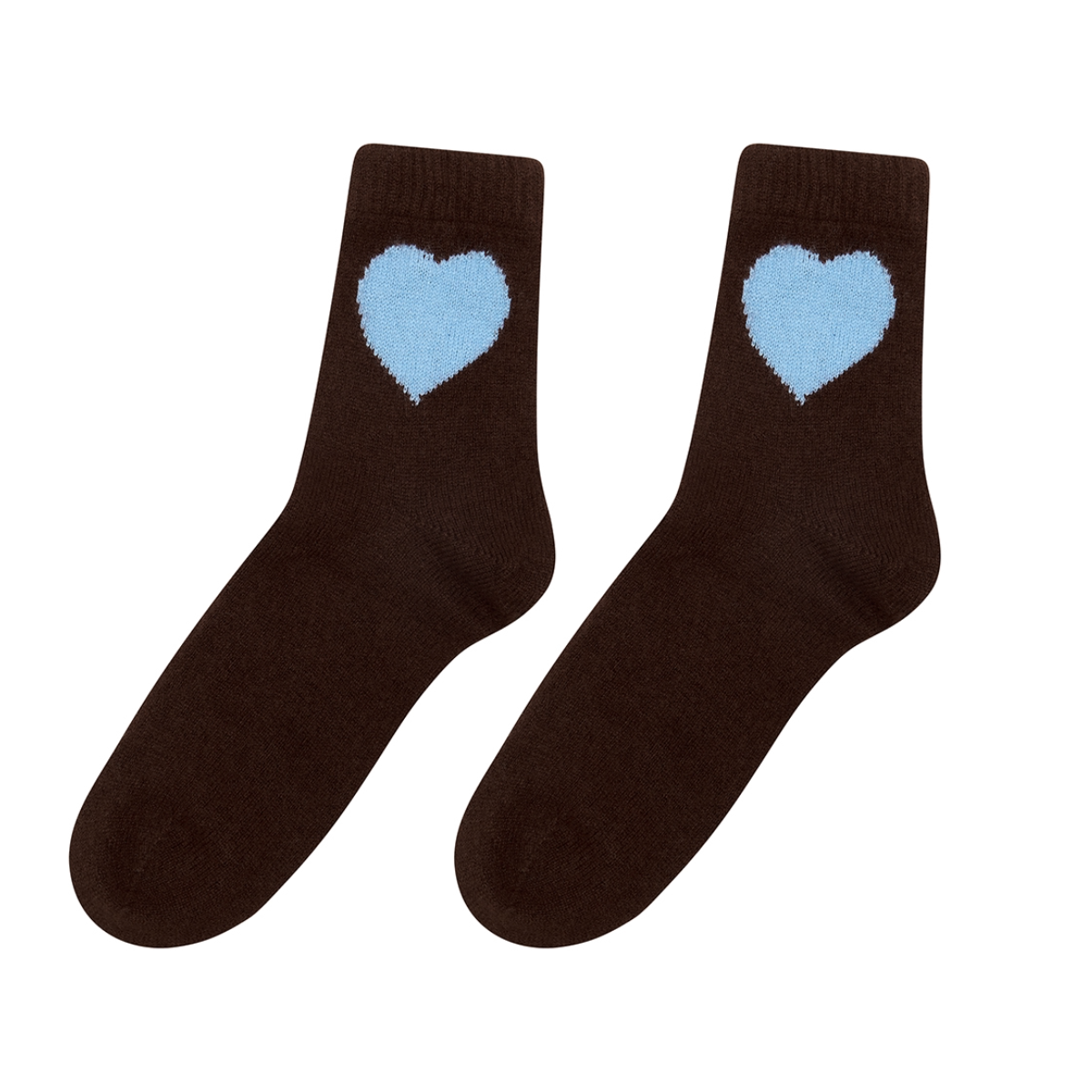 Heart Socks - Cocoa/Splash