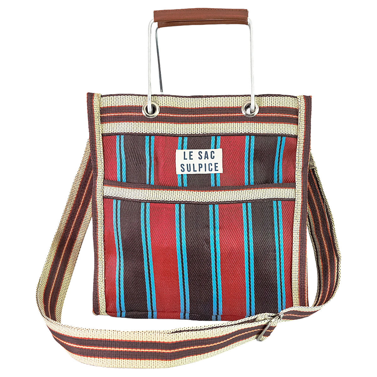 Palma Mini Metal Handle Tote - Cassis