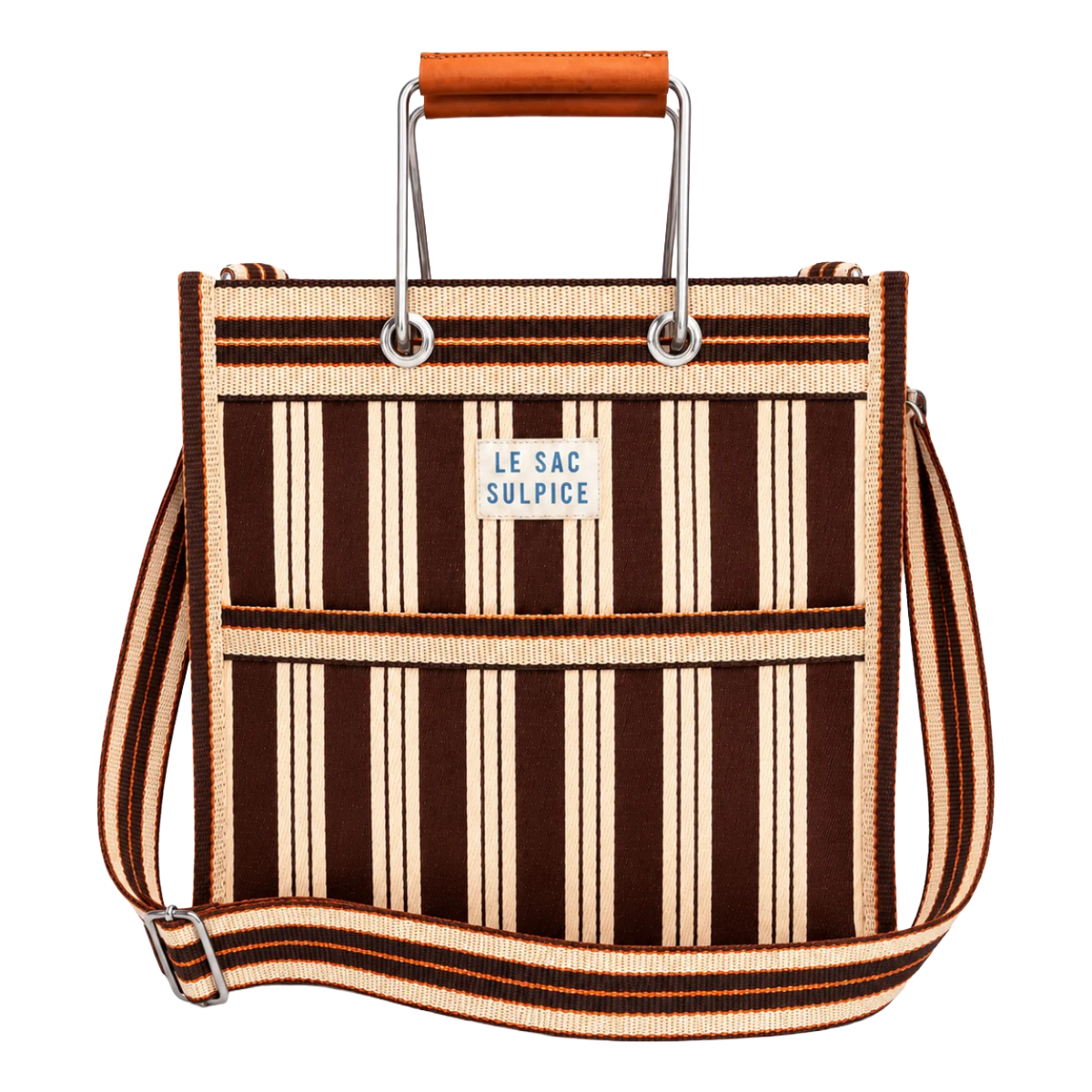 Palma Mini Metal Handle Tote - Espresso
