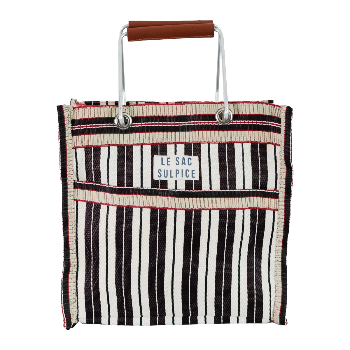 Palma Mini Metal Handle Tote - Cacao