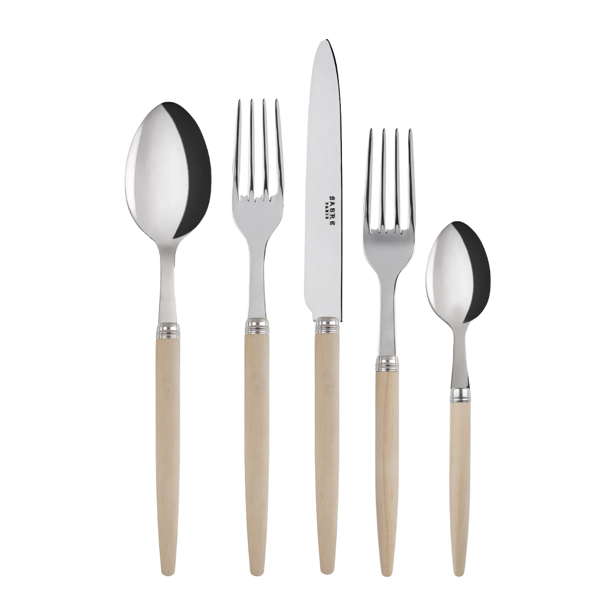 Jonc 5pc Place Setting - Light Wood