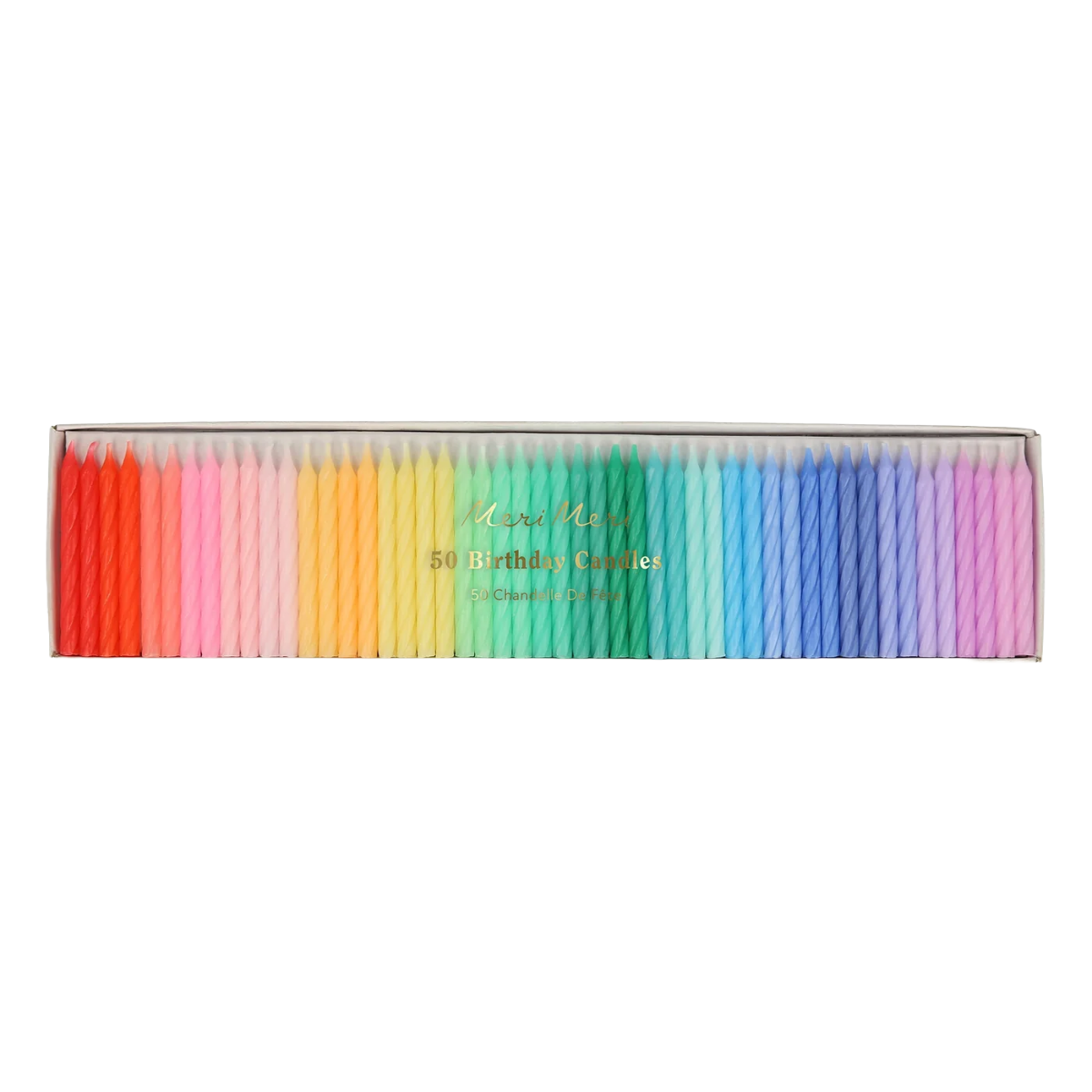 Rainbow Twisted Mini Candles