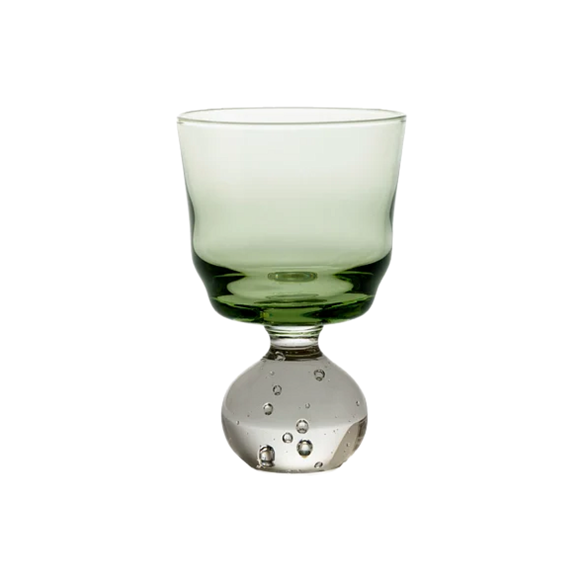 Bela Silva S Green Eternal Snow Stem Glass Set/4