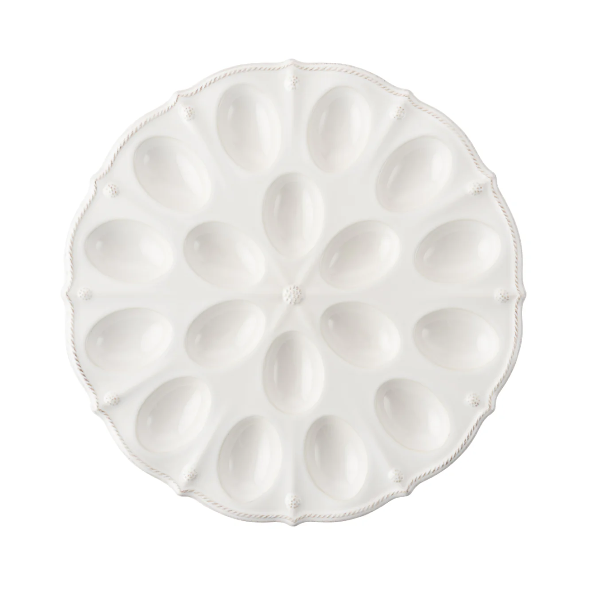 Berry & Thread 13" Deviled Egg Platter - Whitewash