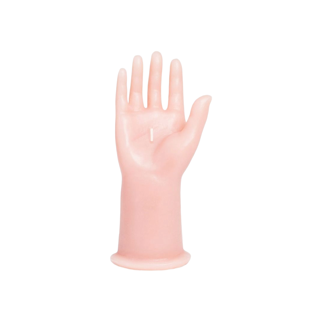 Hand Ex Votivo Candle - Pink