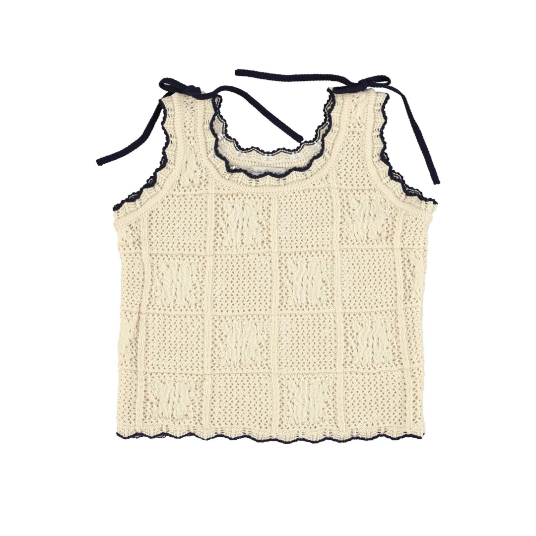 Elina Top - Natural Lace Knit